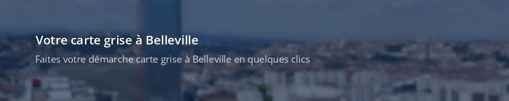 Immatriculation à Belleville