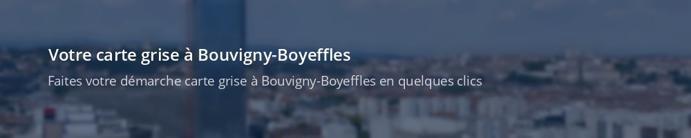 Immatriculation à Bouvigny-Boyeffles