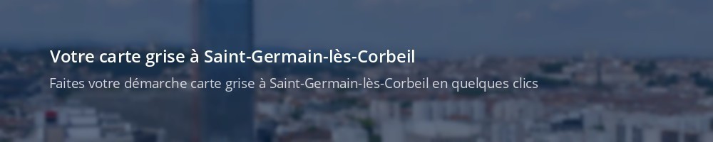 Immatriculation à Saint-Germain-lès-Corbeil