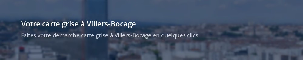 Immatriculation à Villers-Bocage
