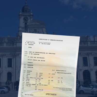 prix carte grise Aire-sur-la-Lys 62120