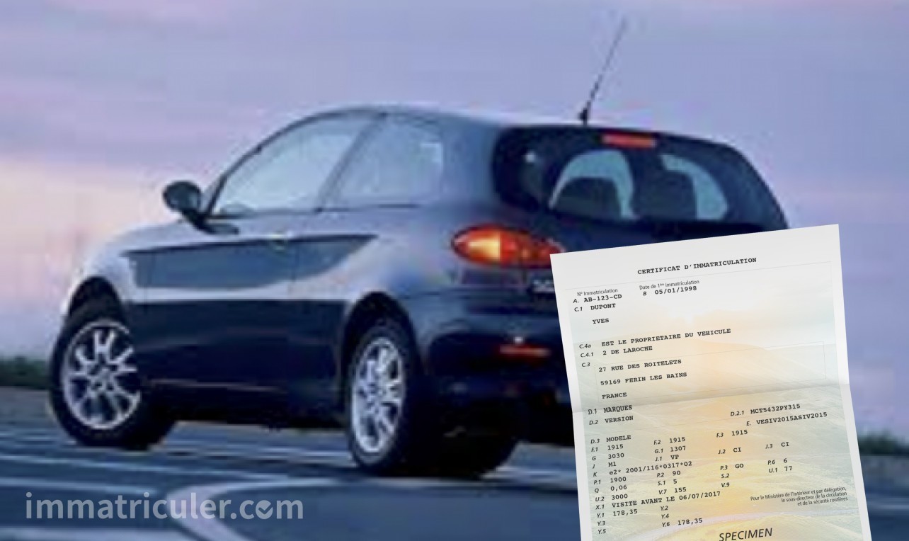 prix carte grise alfa-romeo 147-3