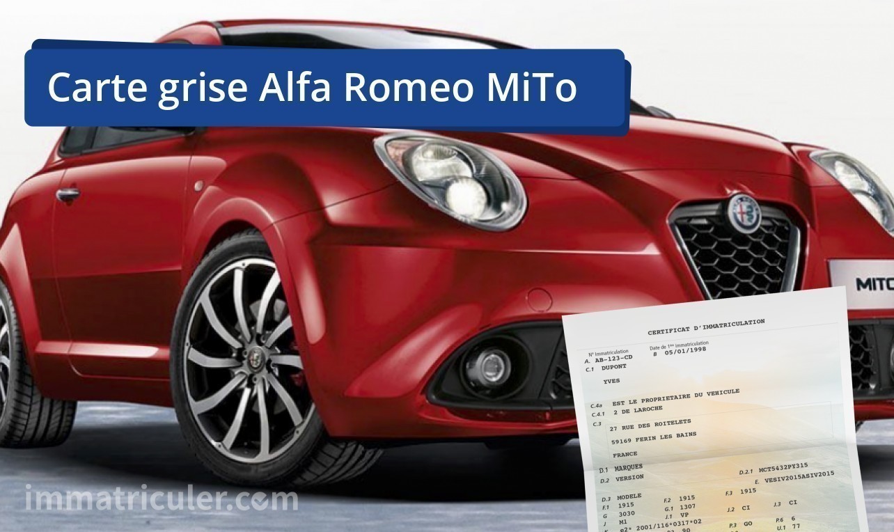 prix carte grise alfa-romeo mito-3