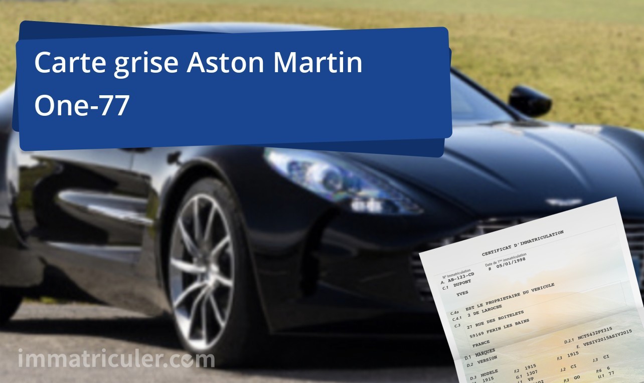 prix carte grise aston-martin one-77-9