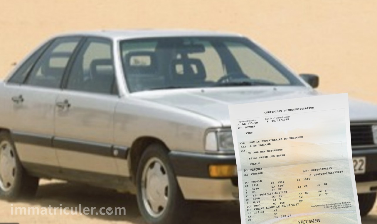 prix carte grise audi 200-10