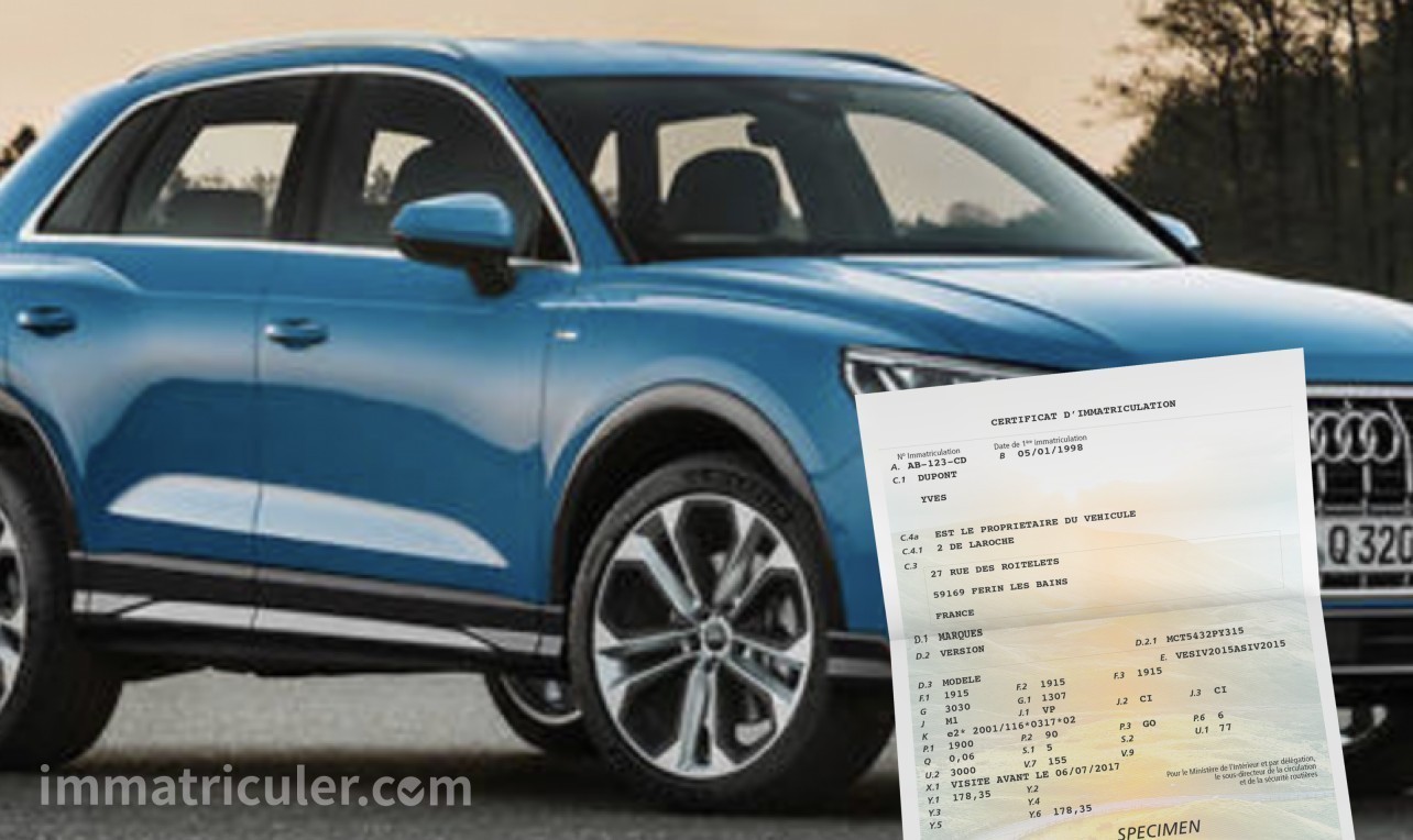 prix carte grise audi q3-10