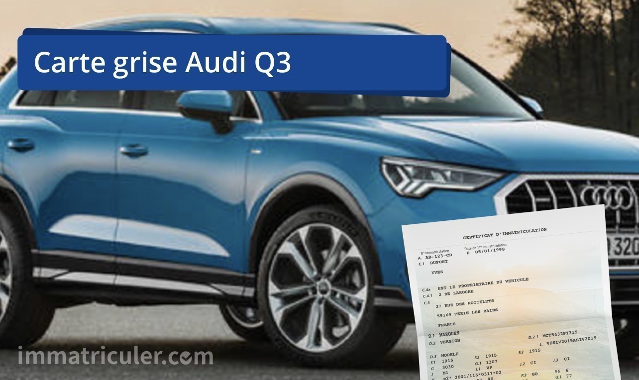 prix carte grise audi q3-10