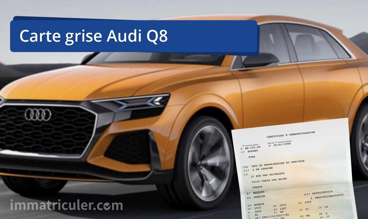 prix carte grise audi q8-10