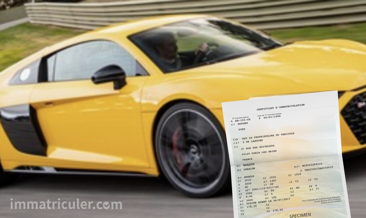 prix carte grise audi r8-10