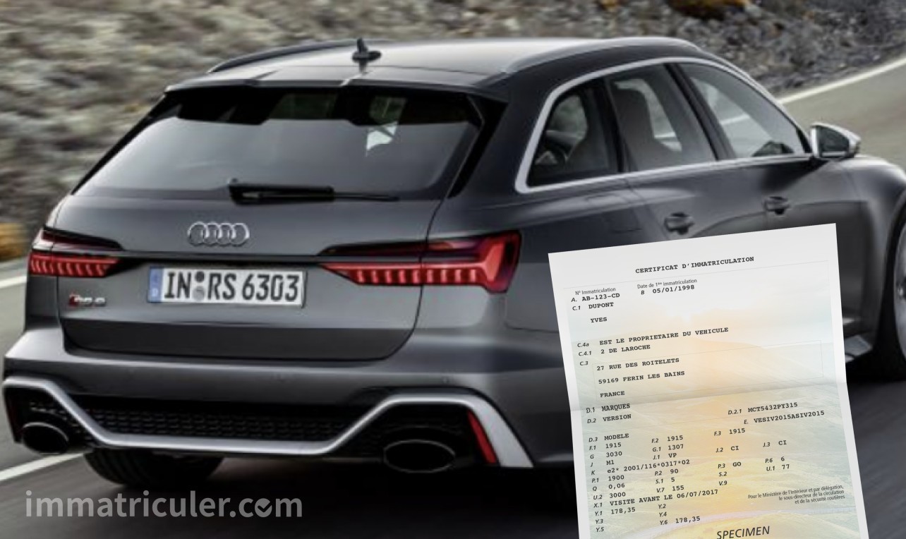 prix carte grise audi rs-6-10