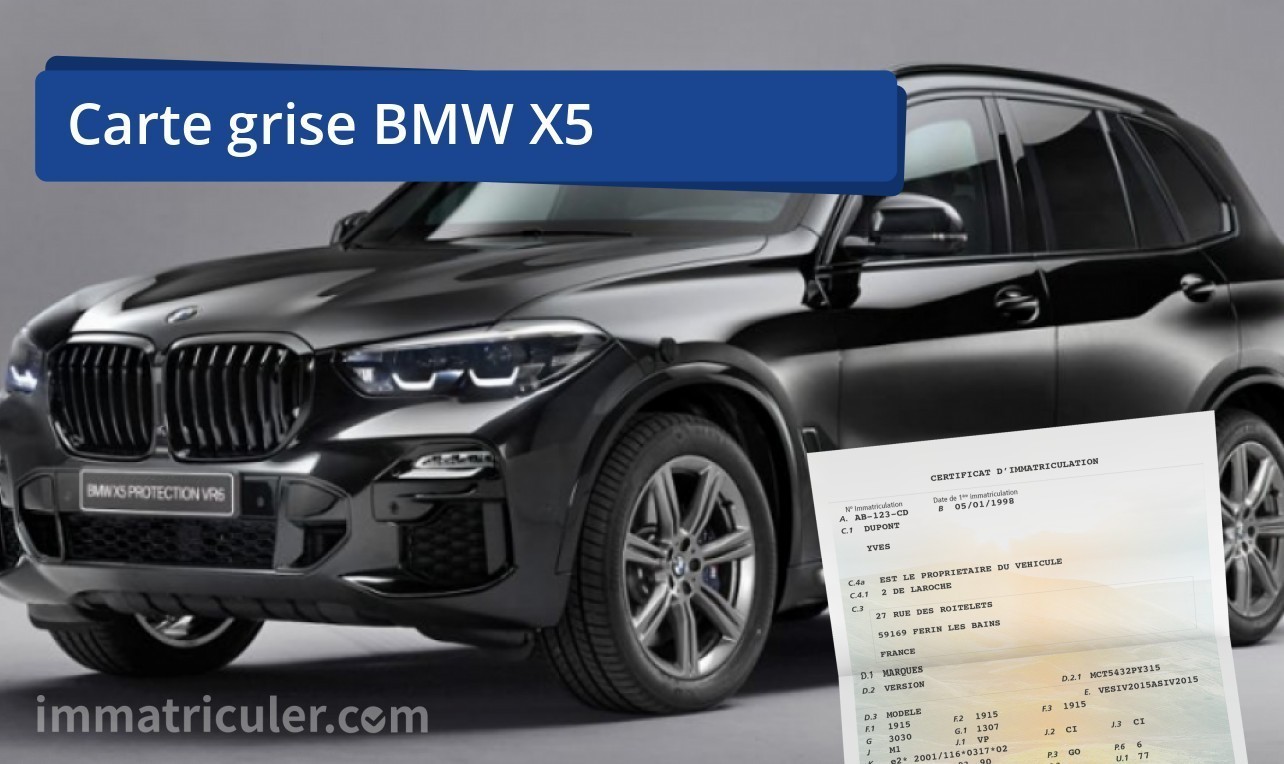 prix carte grise bmw x5-18