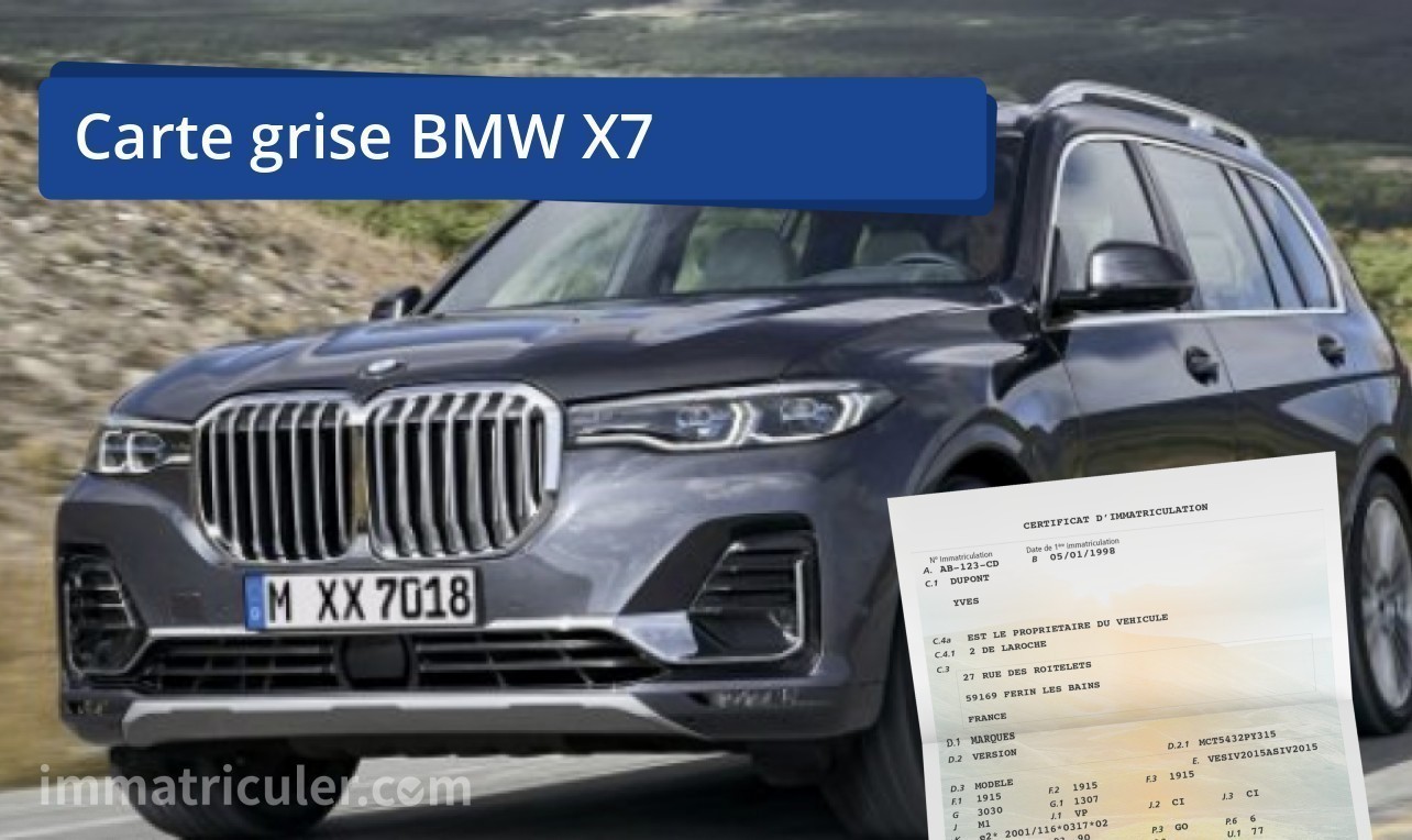 prix carte grise bmw x7-18