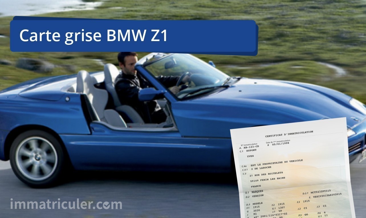 prix carte grise bmw z1-18