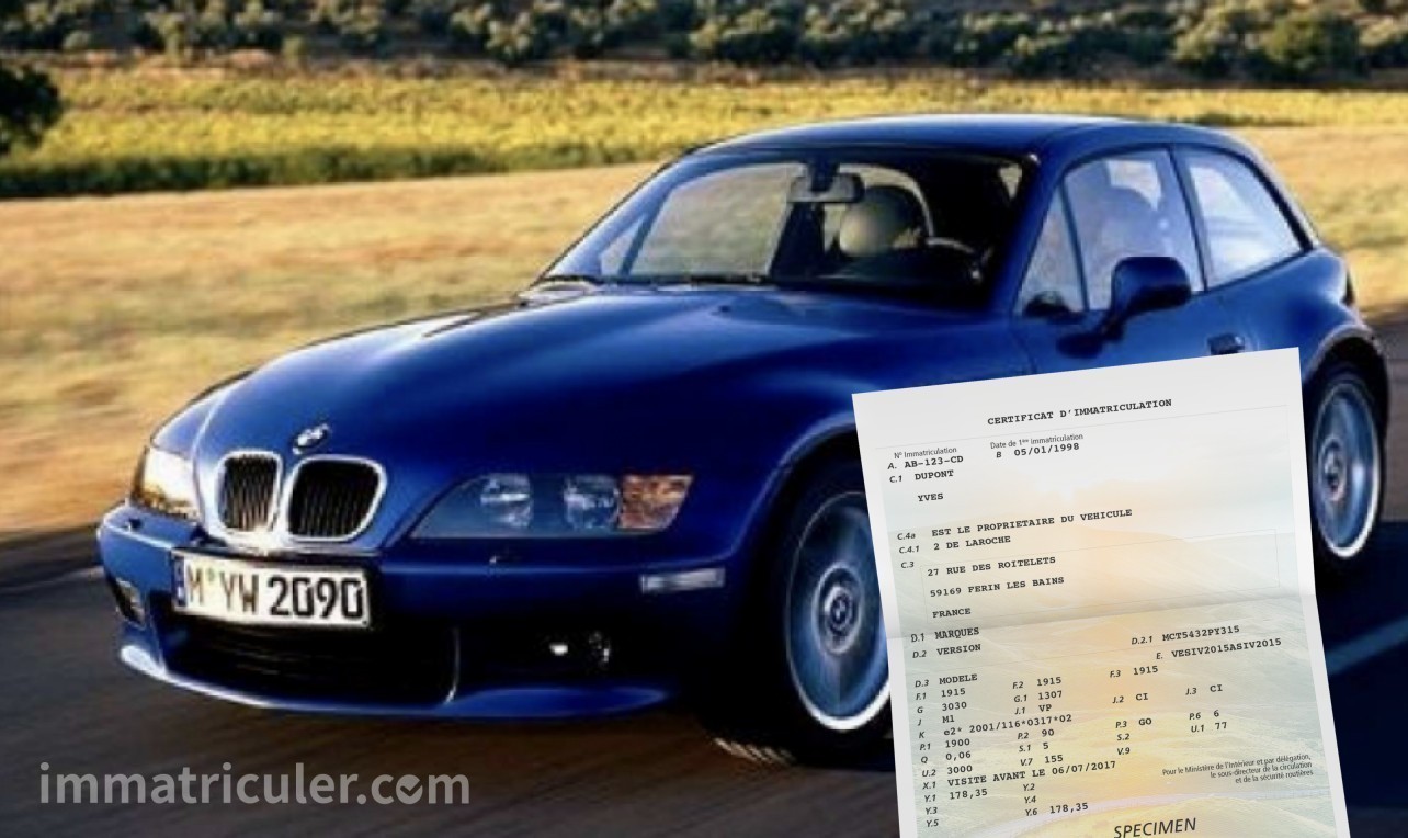 prix carte grise bmw z3-18