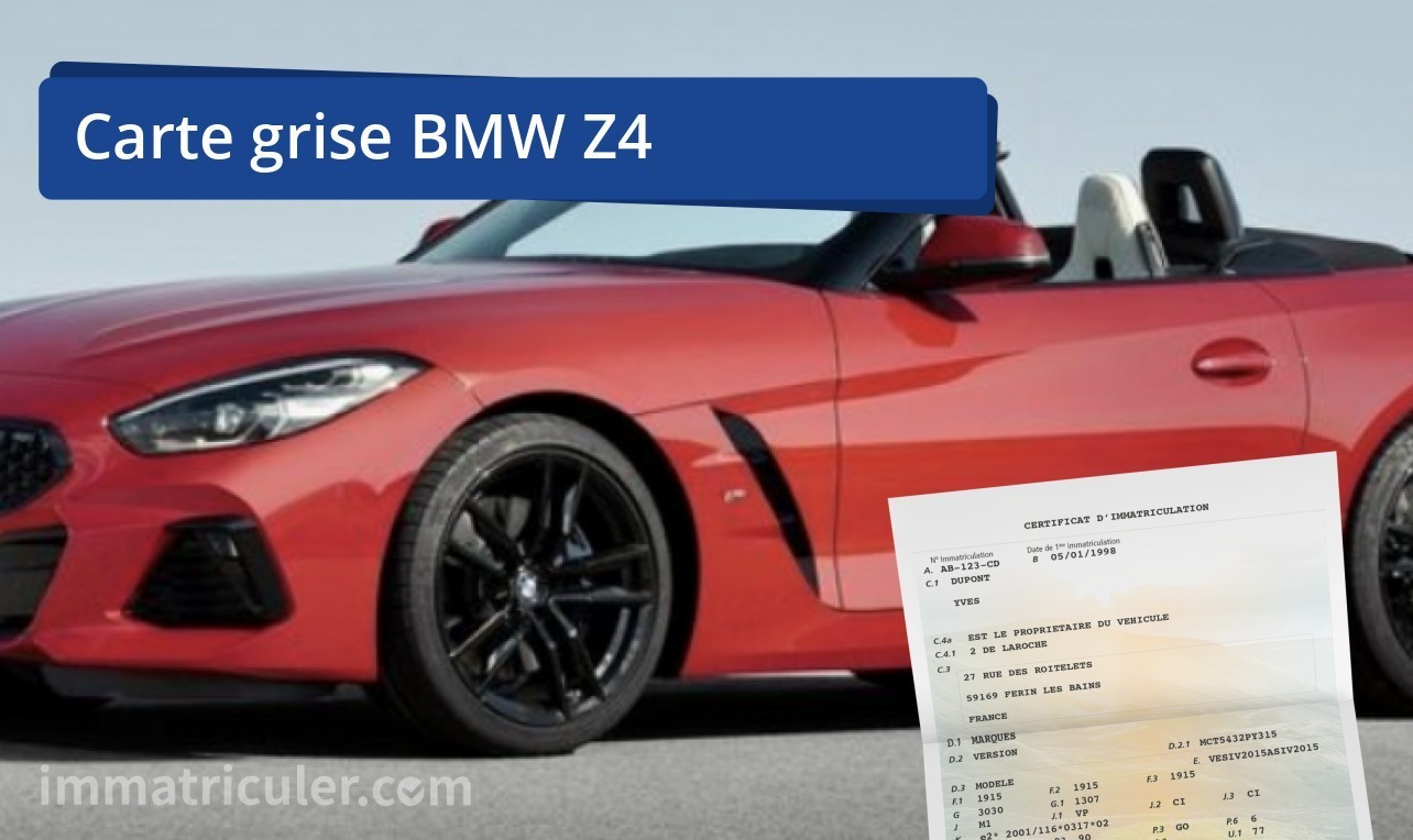 prix carte grise bmw z4-18