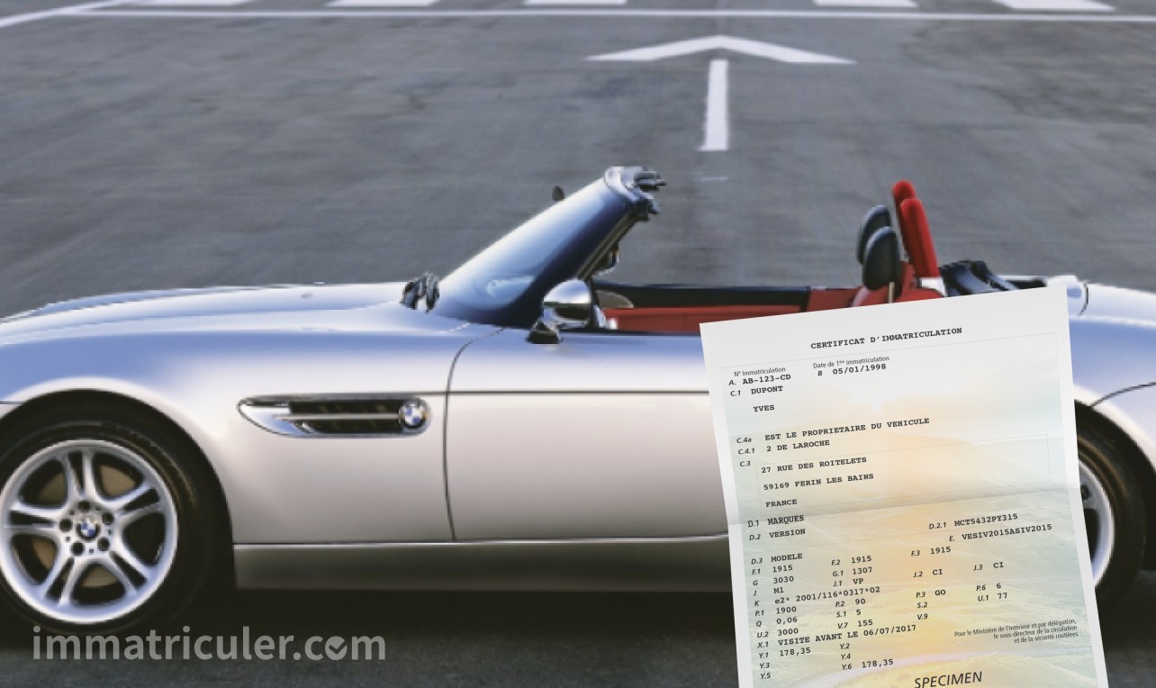 prix carte grise bmw z8-18