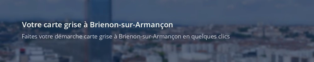 Immatriculation à Brienon-sur-Armançon