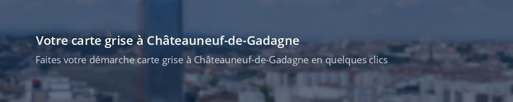 Immatriculation à Châteauneuf-de-Gadagne