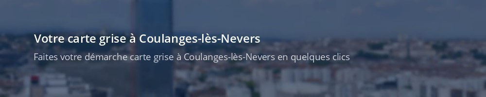 Immatriculation à Coulanges-lès-Nevers