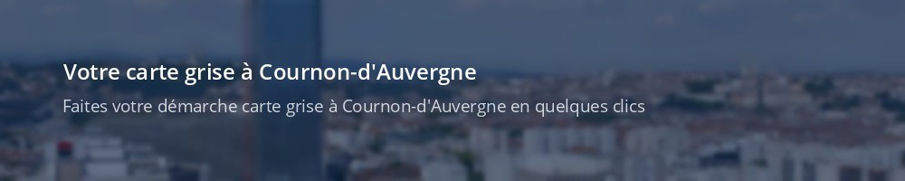 Immatriculation à Cournon-d'Auvergne