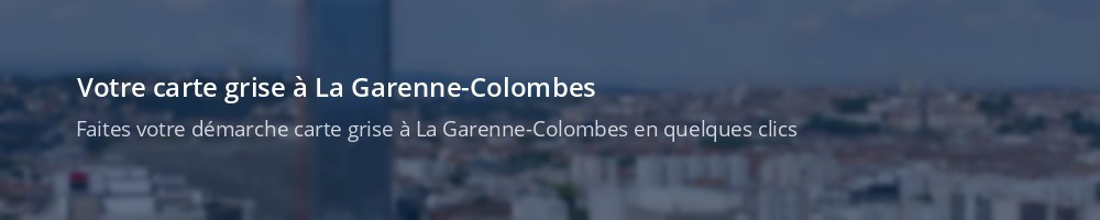 Immatriculation à La Garenne-Colombes