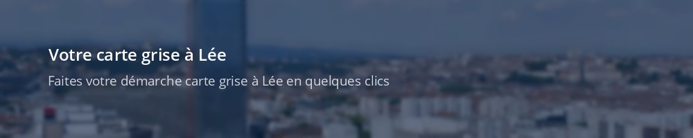 Immatriculation à Lée