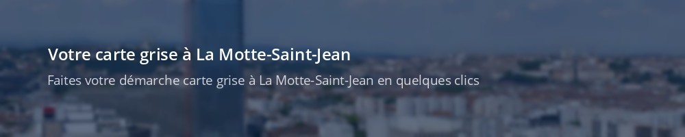 Immatriculation à La Motte-Saint-Jean