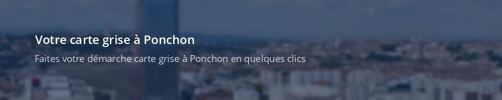 Immatriculation à Ponchon