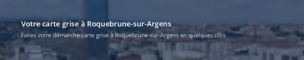 Immatriculation à Roquebrune-sur-Argens