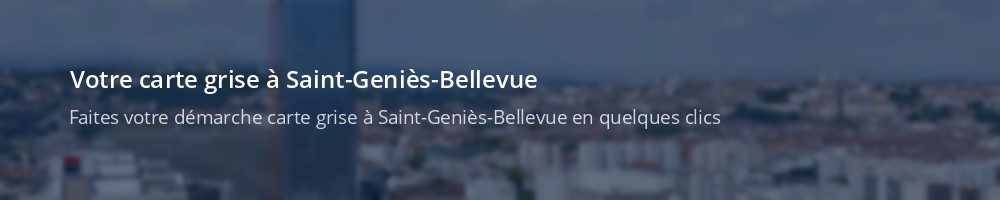 Immatriculation à Saint-Geniès-Bellevue
