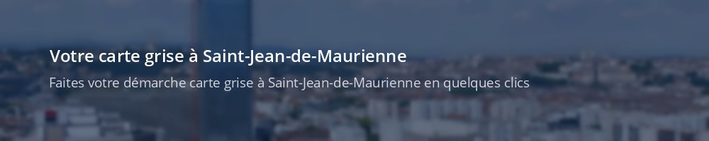 Immatriculation à Saint-Jean-de-Maurienne