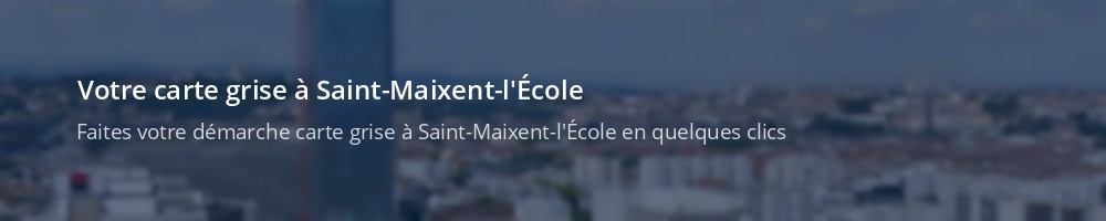 Immatriculation à Saint-Maixent-l'École