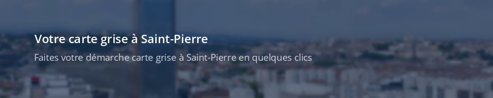 Immatriculation à Saint-Pierre