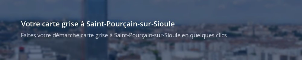 Immatriculation à Saint-Pourçain-sur-Sioule