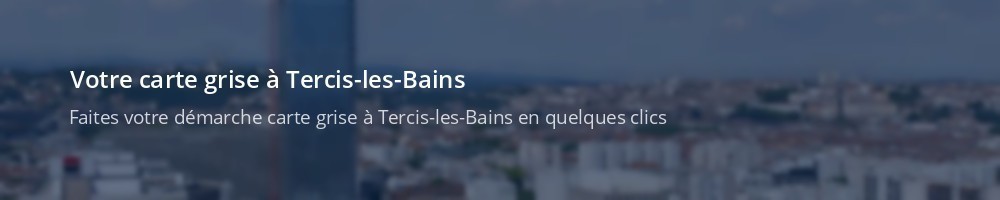 Immatriculation à Tercis-les-Bains