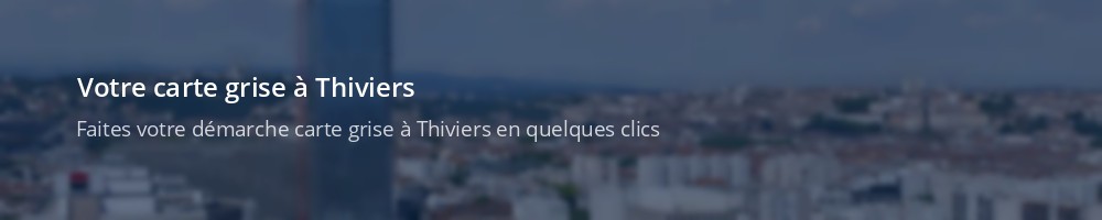 Immatriculation à Thiviers