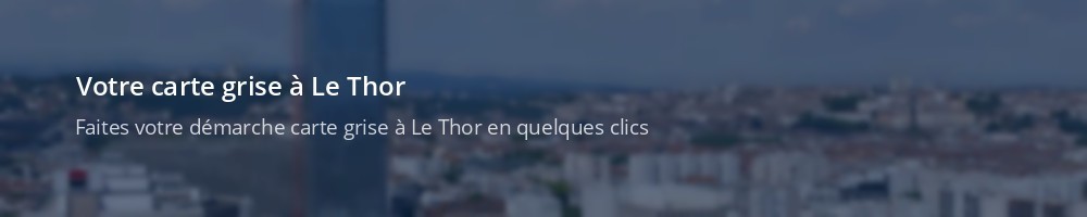 Immatriculation à Le Thor