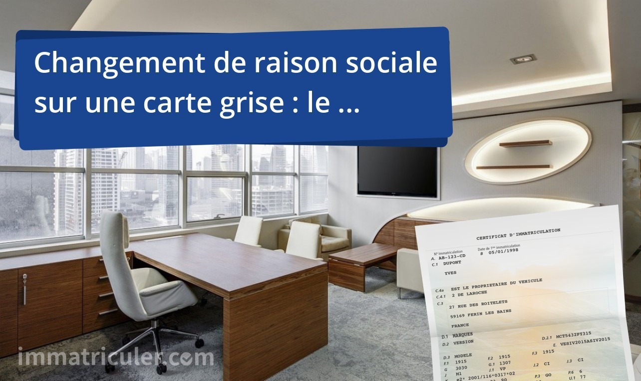 changement raison sociale guide