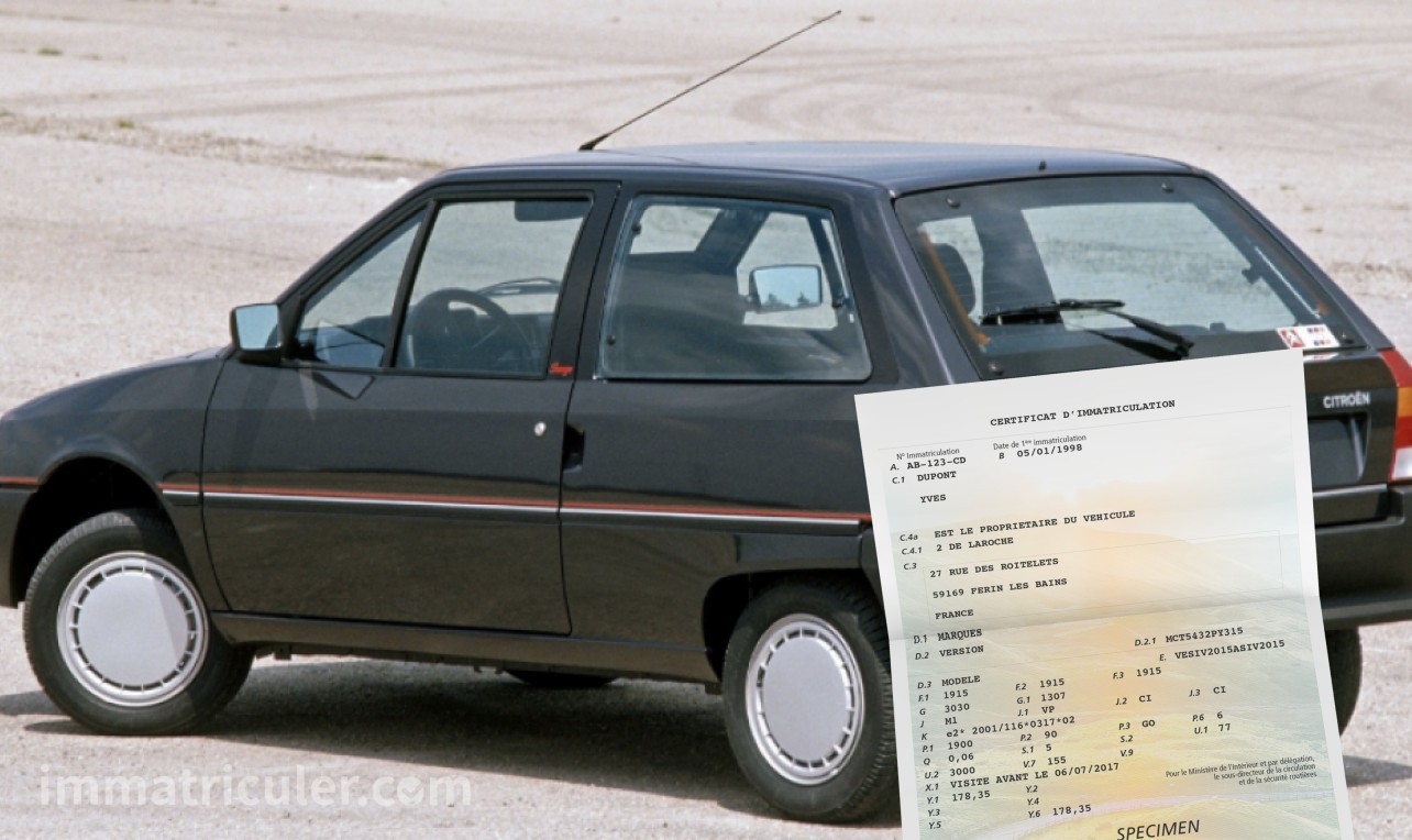prix carte grise citroen ax-37