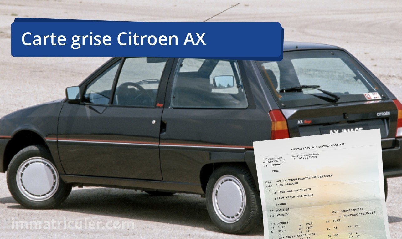 prix carte grise citroen ax-37