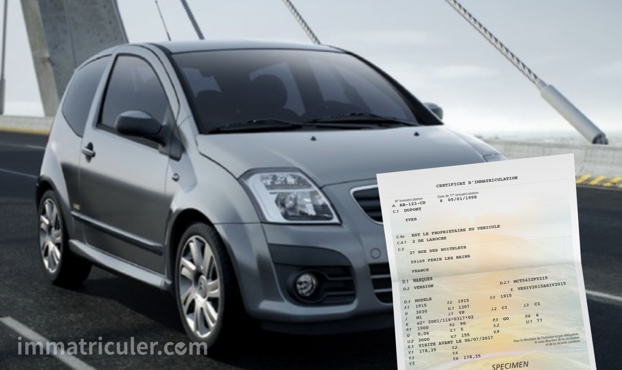 prix carte grise citroen c2-37