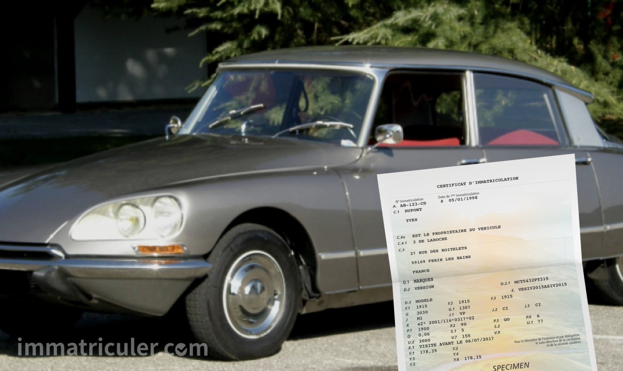 prix carte grise citroen ds-37