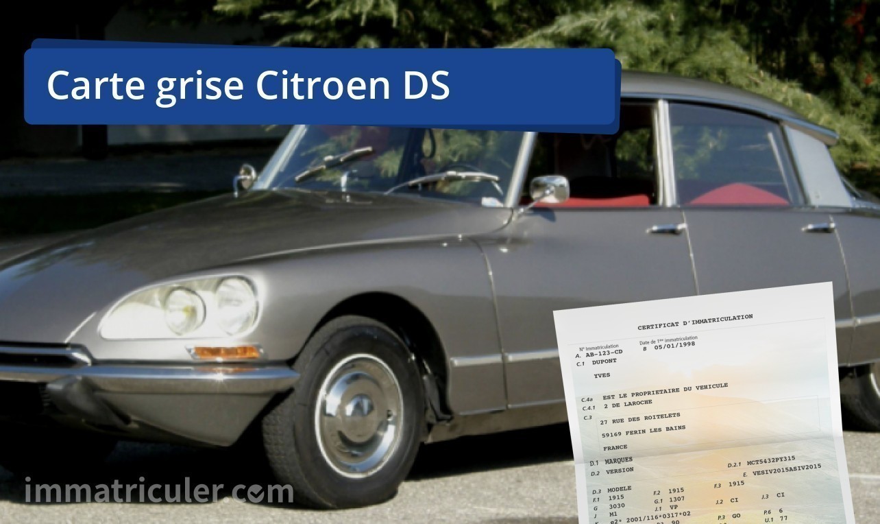 prix carte grise citroen ds-37
