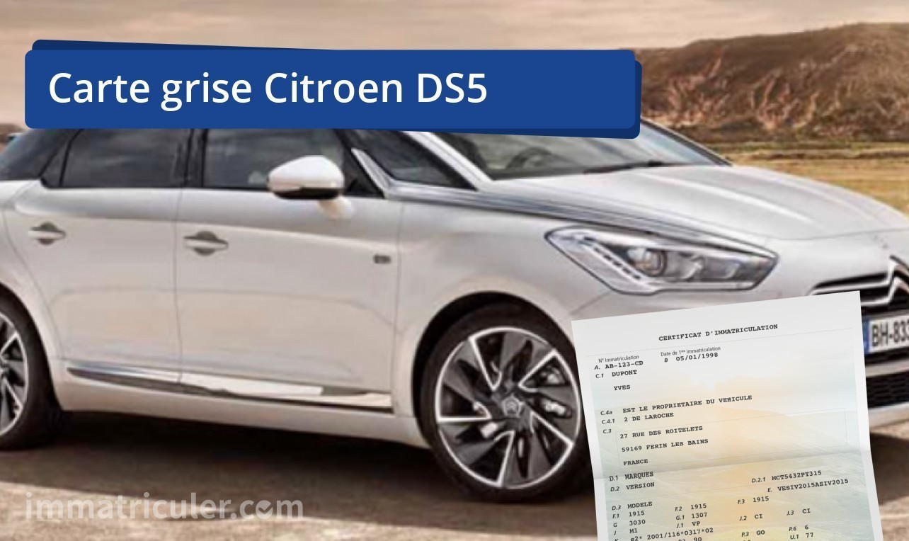prix carte grise citroen ds5-37