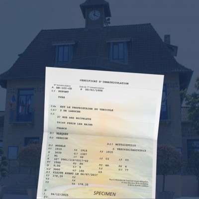 prix carte grise Clayes-sous-Bois 78340