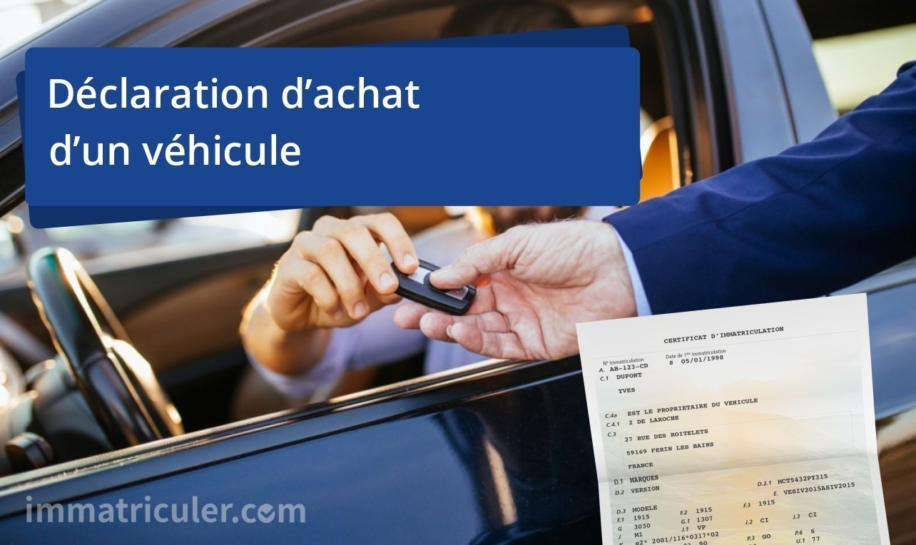 declaration achat vehicule