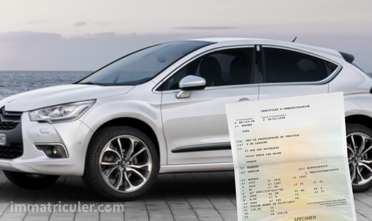 prix carte grise ds 4-3589