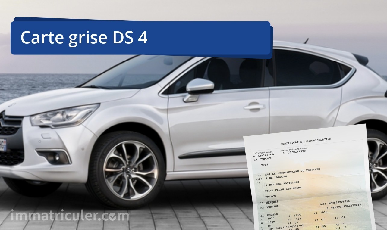 prix carte grise ds 4-3589