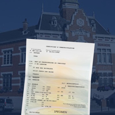 prix carte grise Faches-Thumesnil 59155