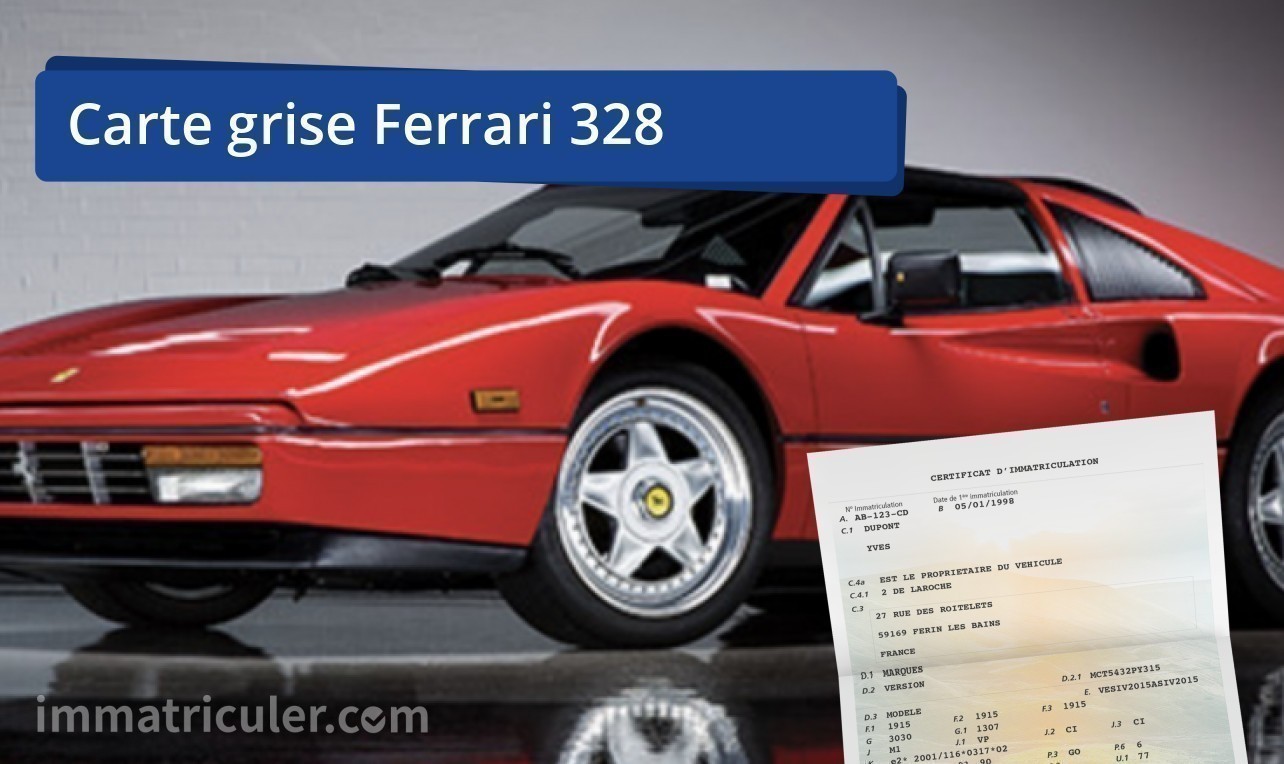 prix carte grise ferrari 328-60